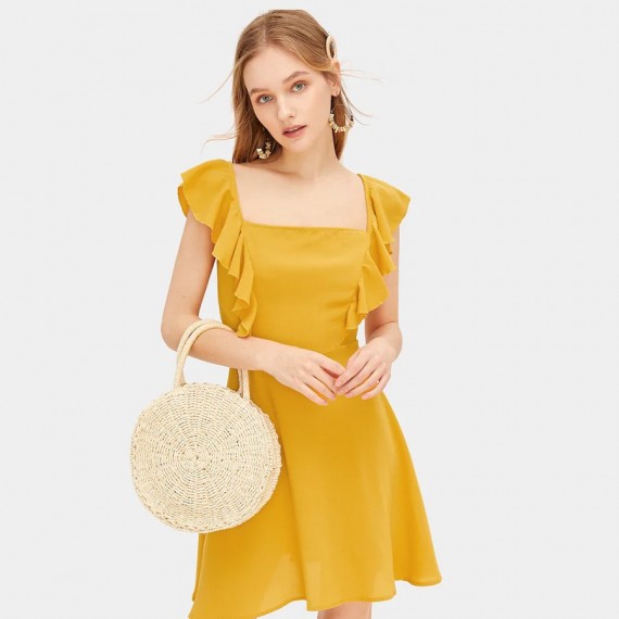 Yellow Casual Dress